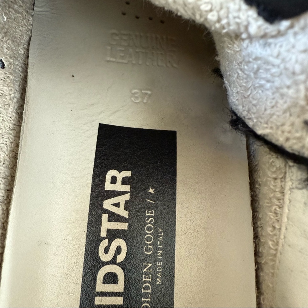Golden Goose Mid Star Black Suede Shearling Sneakers Women’s 7 - Picture 7 of 9